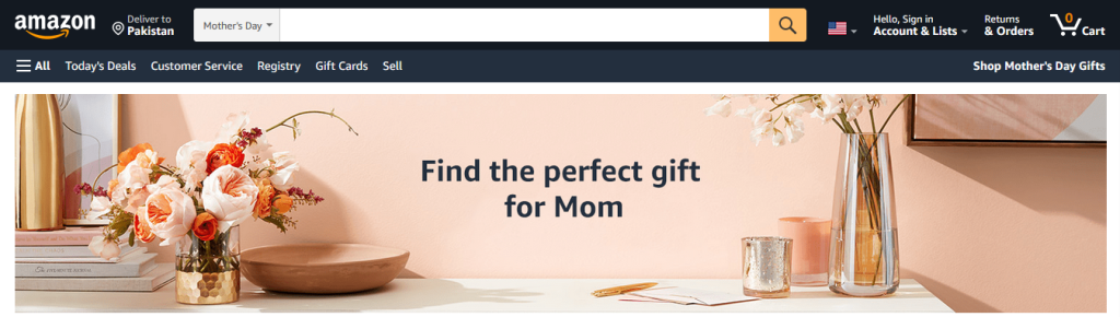 Amazon New Website Design